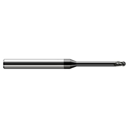 Harvey Tool Miniature End Mill - Ball - Long Reach, Stub Flute 966030-C4